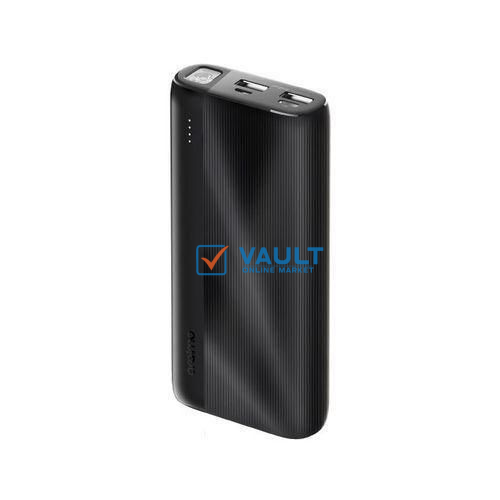 Oraimo Traveler 4 20000mAh 2.1A Triple Ports Fast Charging LED Power Bank - Black/White
