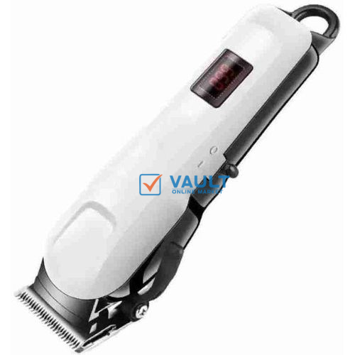 Rechargeable Cordless Shaving Machine With Battery Indicator Hair Beards Trimmer- White