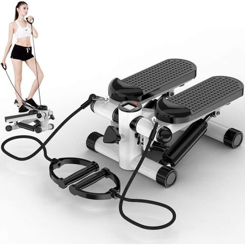 2In1 Stepper With Electric Ropes, Mini Exercise Bike Multifunction Pedal Indoor Fitness Machines Arm And Leg Trainer, Minibike, Indoor Exercise Bike -Black,White