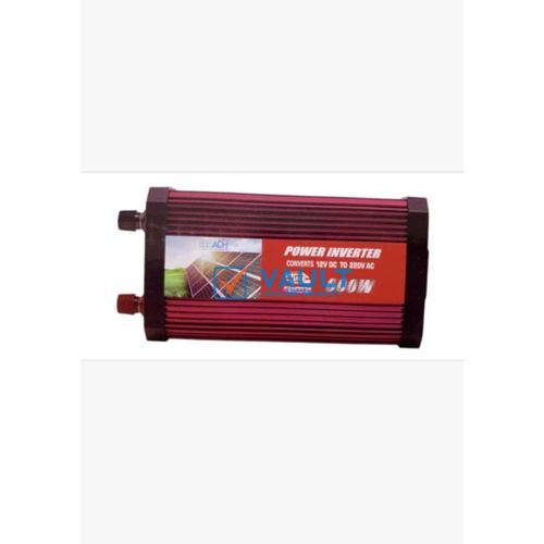 ADH Solar Inverter 600Watts That Converts 12V DC Battery Power To 220V AC - Red/Maroon
