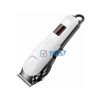 Professional Rechargable Haircut Clipper Cordless With Over 3hours Battery Use - White/Black