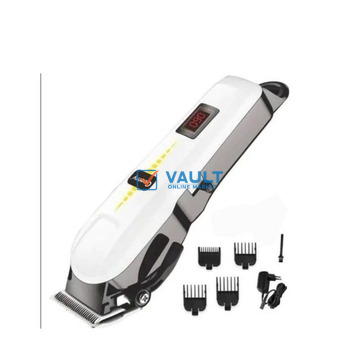 Geemy Electric Cordless Hair Clipper/Professional Shaving Machine - White
