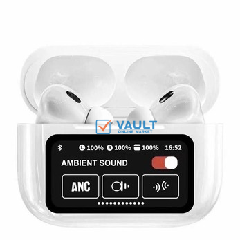 Bluetooth 5 Wireless Earbuds 60Hz HD Sound LED Light Charging Case Waterproof in-Ear Headphones 2 Pro Plus Touchol Display ANC/ENC And Call Contr- Noise Cancellation C-Type Charging Case Microphone fo
