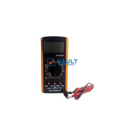 Digital Multimeter AC/DC Voltmeter Ammeter Voltage Multi Tester - Black, Yellow, Orange