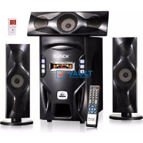 Djack 3.1Ch Bluetooth Home Theater System DJ-F3L + Free Surge Protector-Black