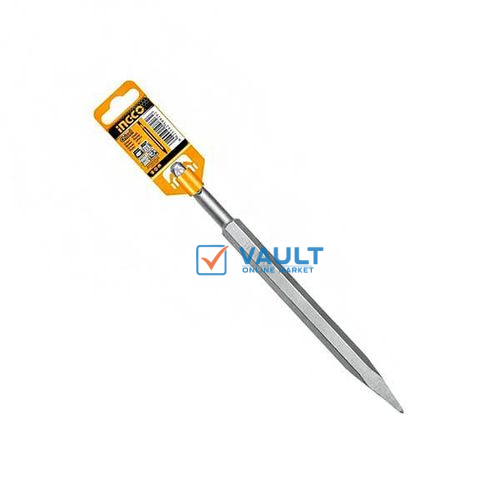 INGCO Pointed Plus Chisel 14mm, 250mm - Silver