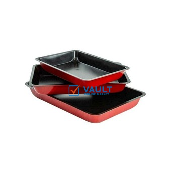 Cake Mould Non-stick Baking Pans 3 Pieces - Black