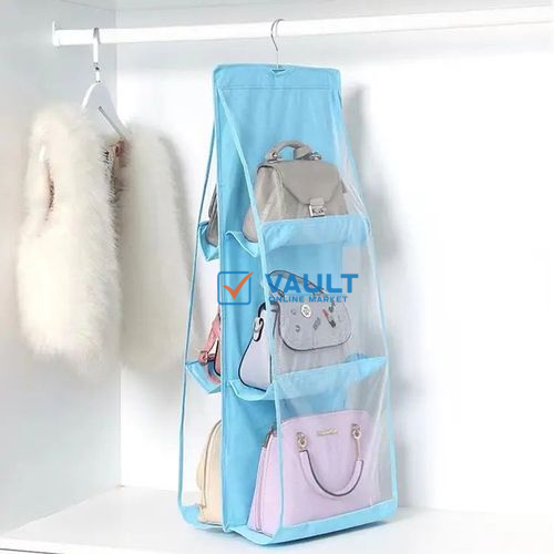 Hanging Storage Organizer Bag, Tidy, 6Pockets - Multi Color