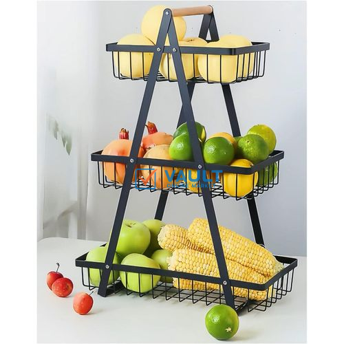 3 Tier Portable Fruit Basket Stand