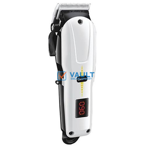 Geemy Rechargeable Cordless Shaving Machine With Battery Indicator Over 4Hours Battery - White