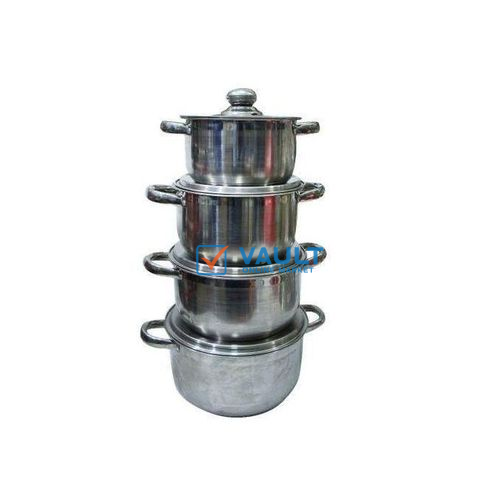 Serving Dishes, 4 Pcs - Silver