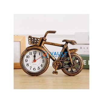 Bicycle Clock Retro Style Classic Small Decoration Bicycle Shape Alarm Clock Bronze Home & Garden Home Decor Clocks Alarm Clocks - Multicolor