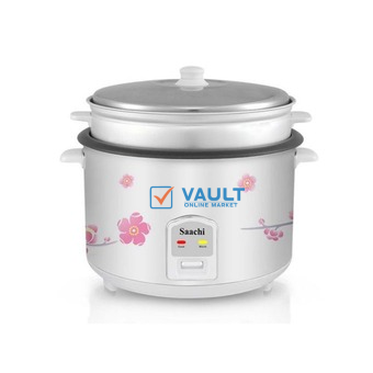 Saachi Rice Cooker, 4.6 liter - White.