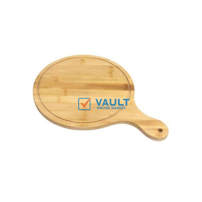 30cm Wooden Serving Pizza PlateTray Chopping Cutting Board Serving Plate-Brown.