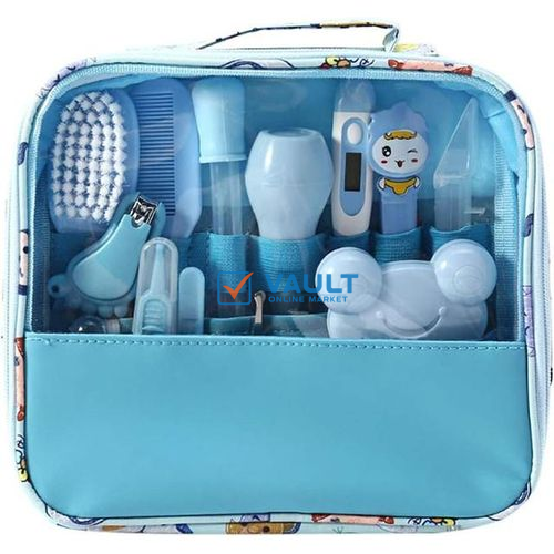 Baby Healthcare and Grooming Kit including Thermometer, Feeder, Nasal Aspirator, Finger, Toothbrush