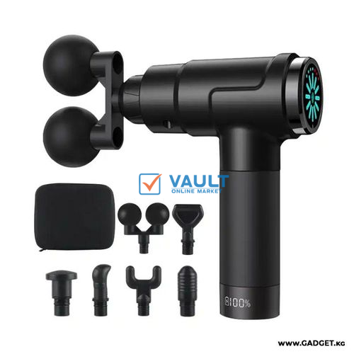 Portable Electric Mini Fascial Massage Gun Muscle Body Massager Back Neck Tissue Stimulating Percussion Acid Relief Pain Relax Slimming Shaping - Multicolor