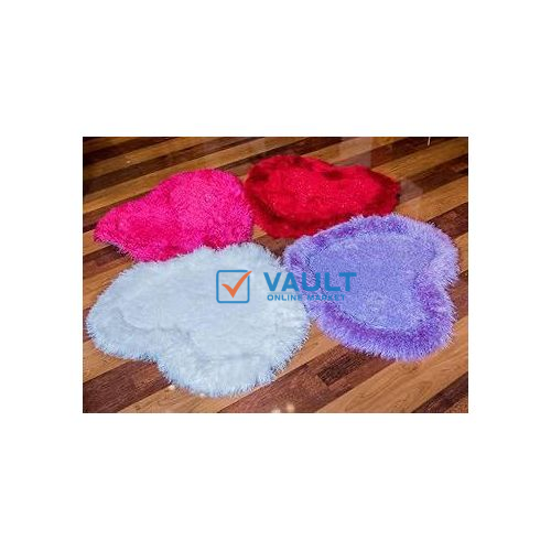 Living Room/bedroom Heart-shaped Rug, 5 Color 30x40cm, Anti-skid Fluffy Rug, Home, Bathroom, Floor, Door Soft Modern Carpet, Decor Mat