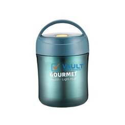 Gourmet Plastic Insulated Lunch Box Thermal Food Flask,500ml-Green.