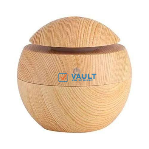 Ultrasonic Humidifier With Aroma And Elegant Color Changing LED Light - Brown