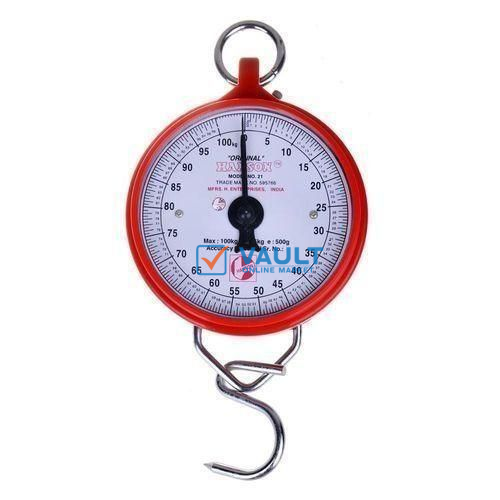 Weighing Scale Heavy Duty Portable With Hook - Red/White