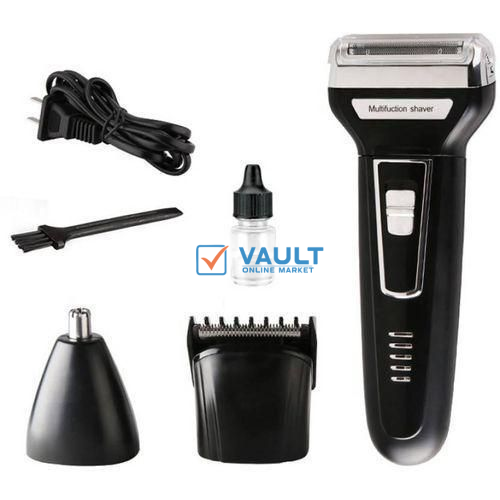 Nikai 3 In 1 Rechargeable Hair Trimmer Set Hair Clipper + Smoother + Nose - Multicolor