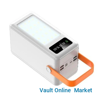 Powerful Power Bank portartil Power Bank 80000mAh Portable King Power Bank Four USB output and a Type-C output built-in flash -Multicolor