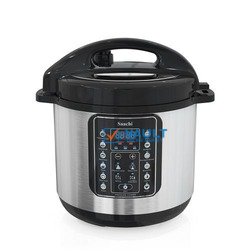 Saachi 16 In 1 Multi Function 8L Electric Pressure Cooker Rice Cooker Steamer - Silver.