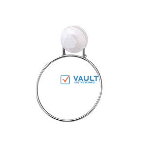 Towel Ring/Towel Rack Hanger with Magic Suction Cup, White.