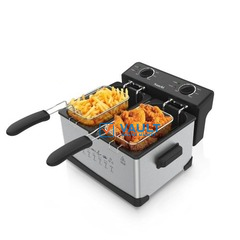 Automatic Commercial 3L+3L Double 2 Basket Stainless Steel Electric Deep Fryer