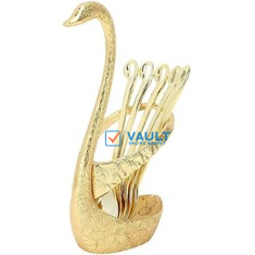 Swan Spoon And Fork Cutlery Storage Organizer Holder Rack- Multi-colours.