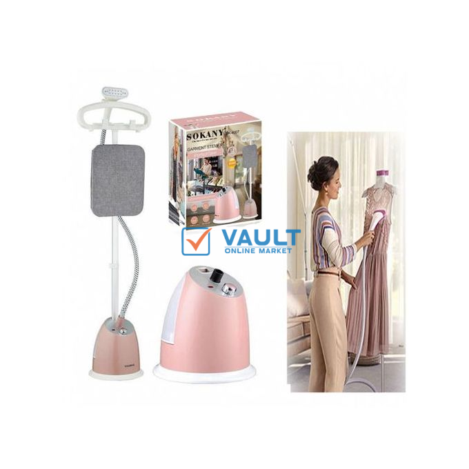 Sokany Vertical Garment Steamer Water Capacity 2.2L Electric Pump 2.0Bar 2200W- Pink