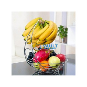 Superior Metal Fruit , Banana Rack Storage Basket, Table Kitchen Dinning Decoration