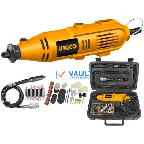 INGCO Mini Grinder Voltage:220-240V~50/60Hz 130W - Orange, Black