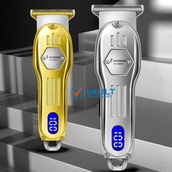 Shinon LCD Trimmer Electric Hair Clipper USB Rechargeable Carving Haircut Machine- Multi-colours