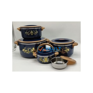 4 Pieces Insulated Hot Pot Dishes Food Warmer Container -Multi-colour.