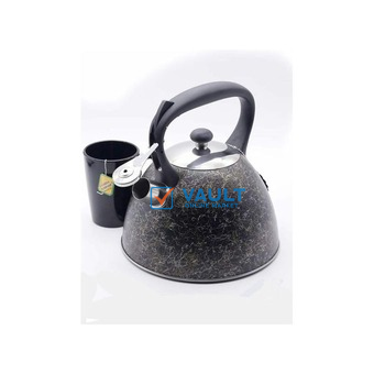 3 Litres Whistling Tea Boiling Kettle - Black