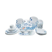 Luminarc Misty Blue Plates, Cups, Bowls Glass Dinnerware Set