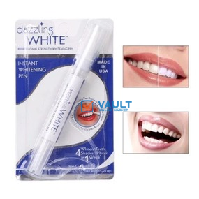 Dazzling White Instant Teeth Whitening Pen, 4 Shades Whiter in a Week- White.