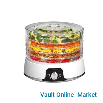 Vogatronix 6 Layer Food Dehydrator Vegetable Fruit Dryer Trays- Clear