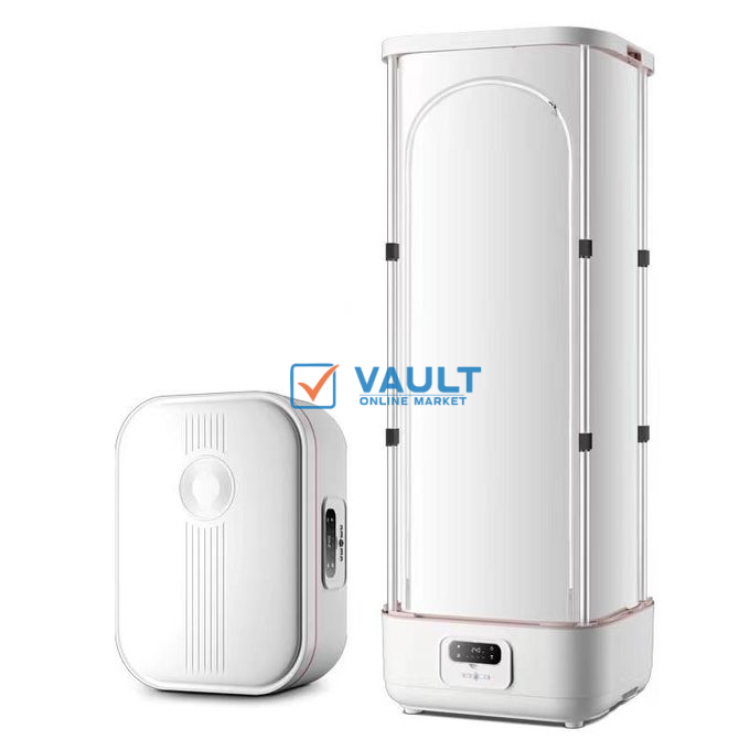 Smart Wireless Vertical Steam Iron 360° Fully Automatic Clothes Dryer Collapsible Hanging Garment Steamer 900W With Remote Control, Quickly Removes Wrinkles With Remote Control Folding Laundry Dryer B