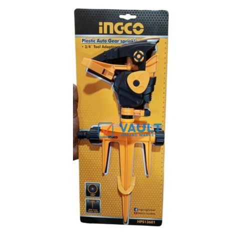 INGCO Plastic Auto-Gear Sprinkler - Yellow