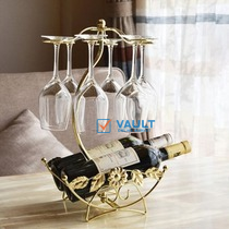 2 Bottle & 6 Wine glass rack ️Storage Organizer Holder