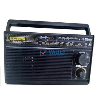 Sembule Portable FM/AM Radio - Black.